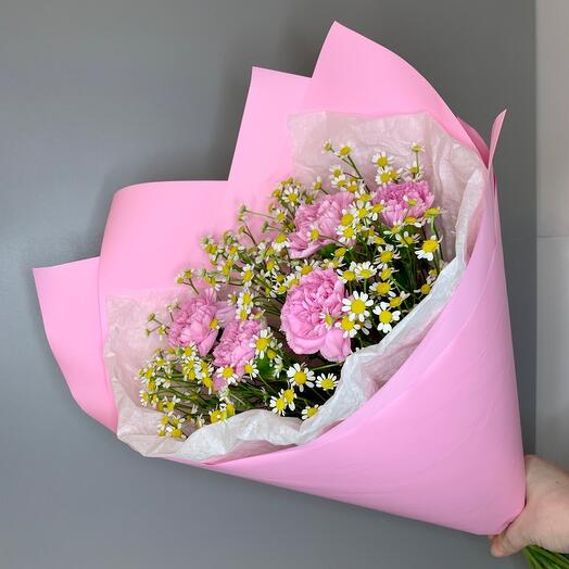 Диантусы и полевые ромашки 💕