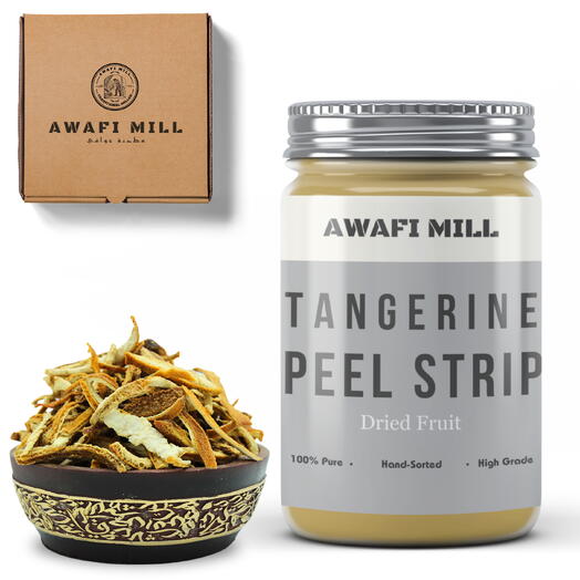 AWAFI MILL Dried Tangerine Strip | Orange Peel - Bottle of 100 Gram