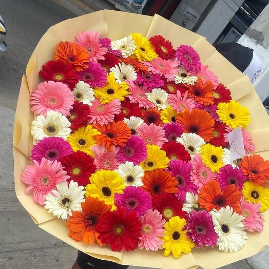 71 mix Gerbera in box