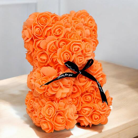 Flower teddy naranja