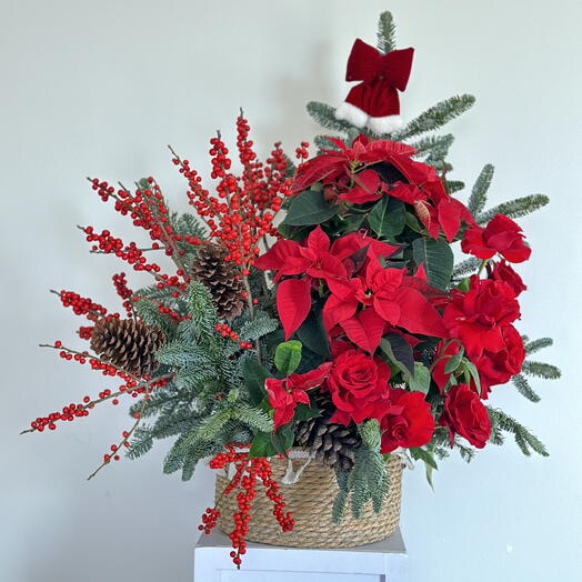 Flowers in basket