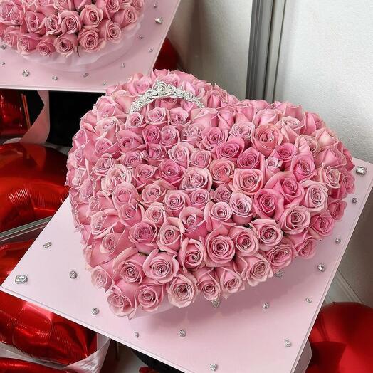 3D Сердце из роз 101 💍