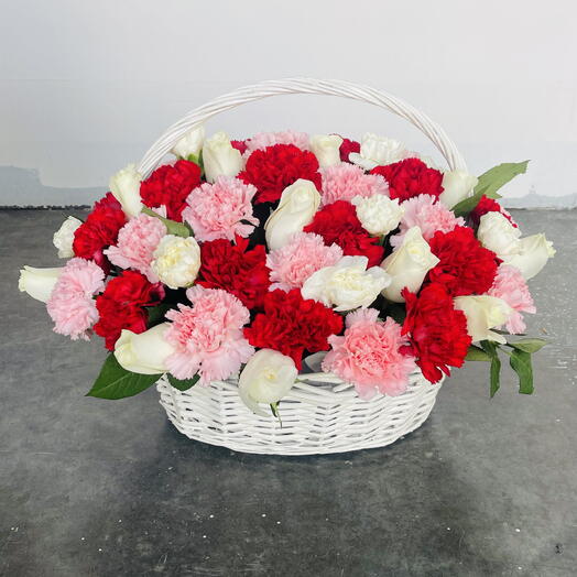 Flowers in basket