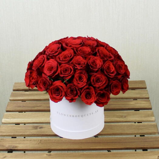 50 Red Rose Box