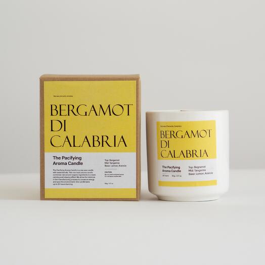 Свеча ароматическая "Бергамот Калабрии", 9 см х 7 см