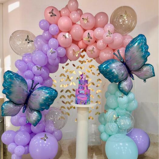 Butterfly themed balloon set