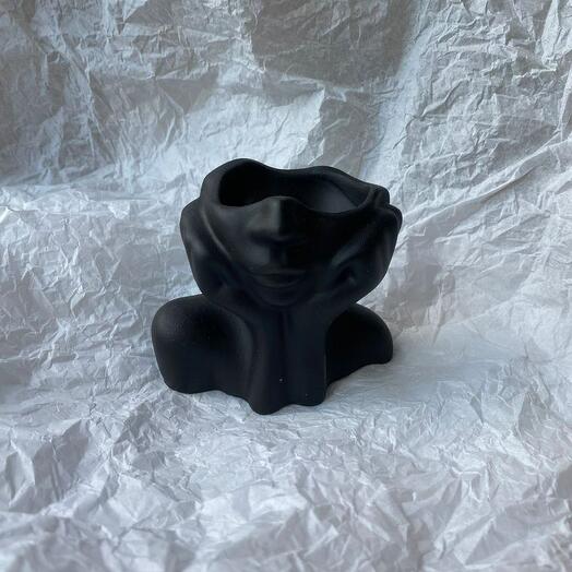 Ваза для сухоцветов бюст женский