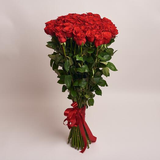 51 Red Roses Of 70 Cm
