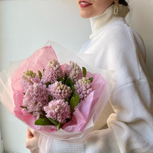 Монобукет из ароматных Гиацинтов