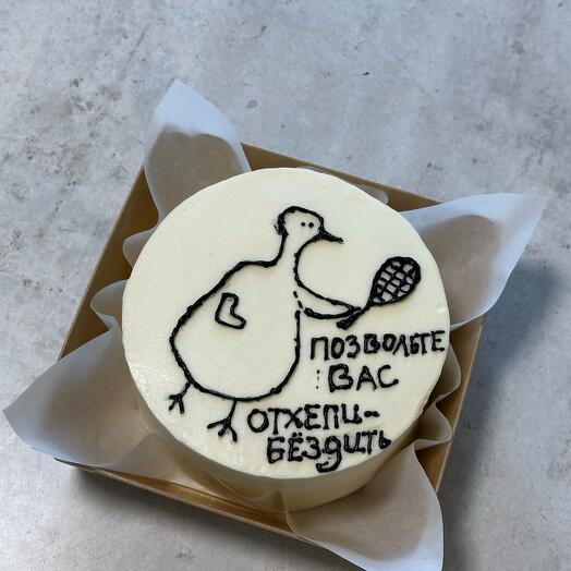 Бенто торт ваниль вишня