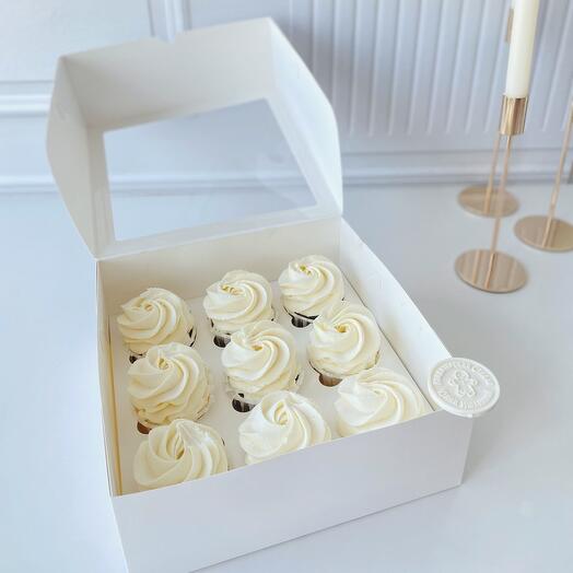 Капкейки с кремом (9 шт)