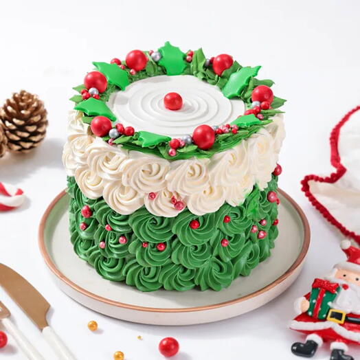 Cheerful Christmas Cake