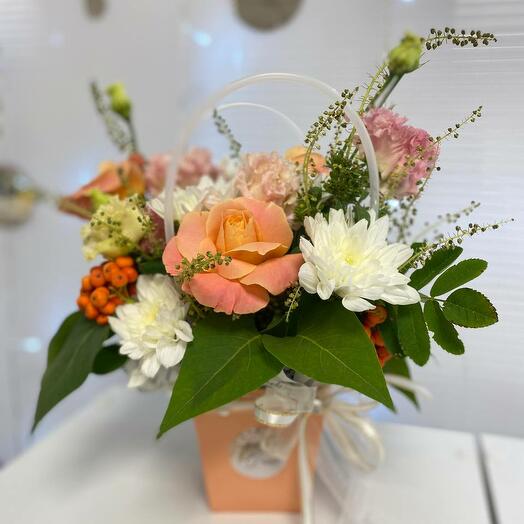 Flores en el bolso