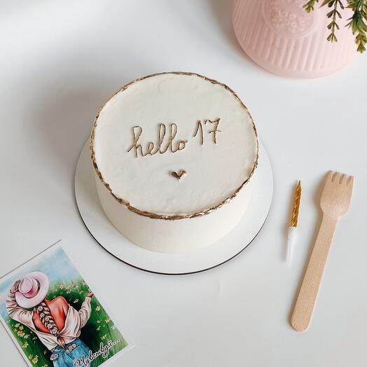 Бенто торт Hello 17
