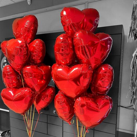 Шар сердце 20 шт