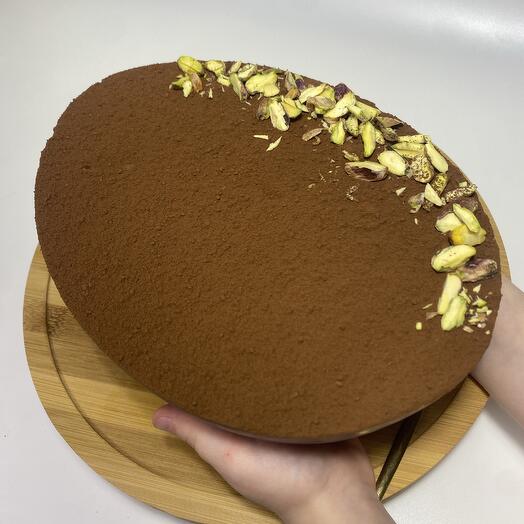 Торт яйцо с дубайской начинкой