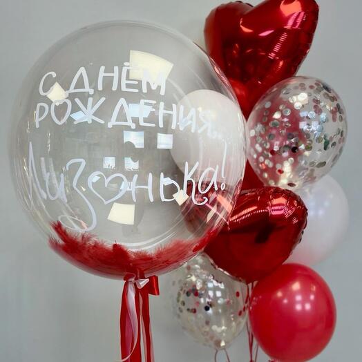 Композиция из воздушных шаров "Для девушки" 2073