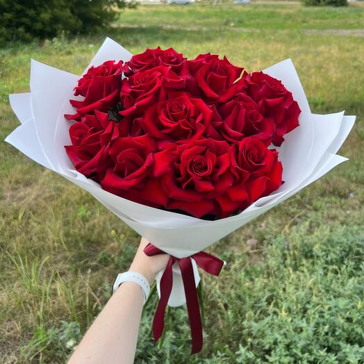 Французские розы - букет роз- красные розы