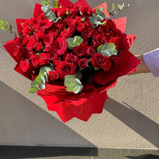 My Queen; Boquet  of 50 red roses