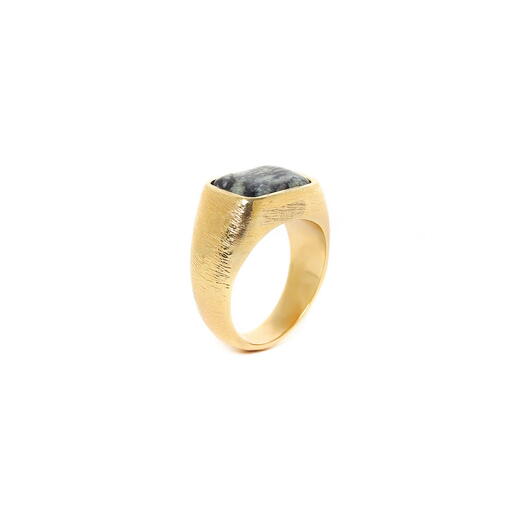 Кольцо Nature Bijoux, Ozaretta, со вставкой из камня боджи, NB23.2-19-24956 серый, 18