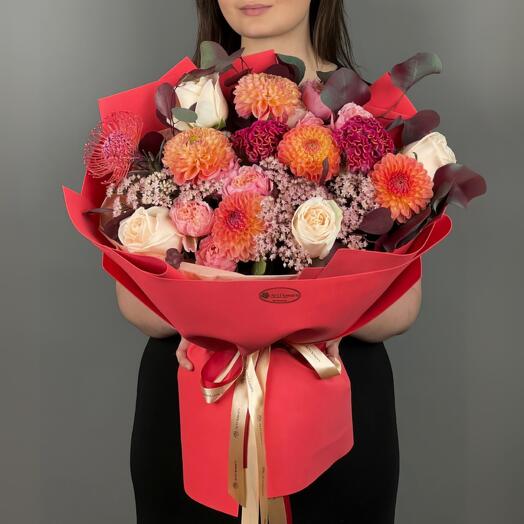 Цветы Букет Art Flowers Кашемировый День