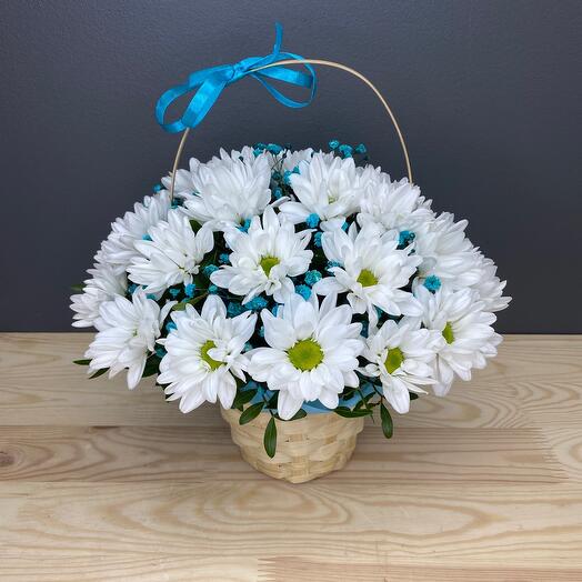 Basket with flowers
