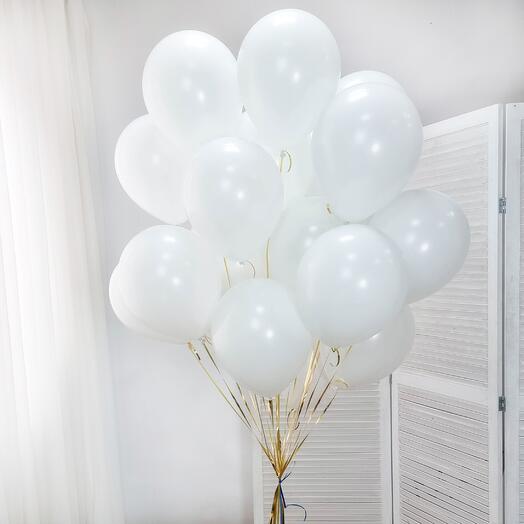 Cloud of balls "White" 20 pcs