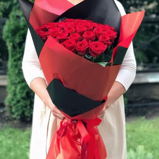 Bouquet of 35 Red Roses
