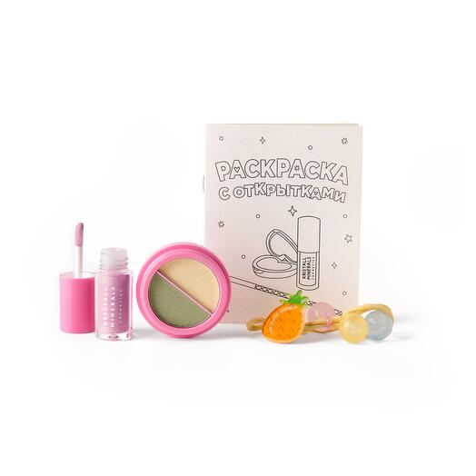 Мини-набор детской косметики 04 (тени для век + блеск для губ)