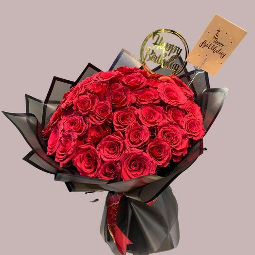 Red Rose special happy birthday gift
