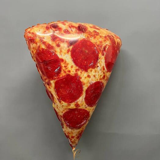 Сочный кусок пиццы с гелием ;)🍕