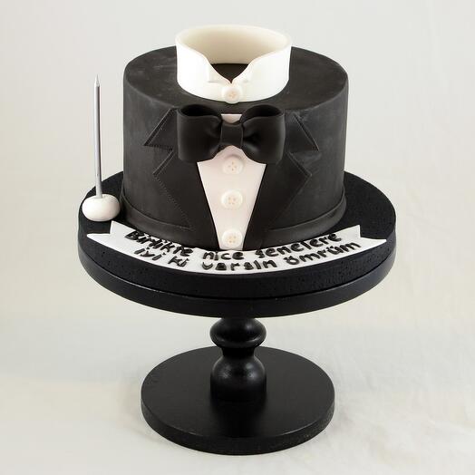 Elegant Tuxedo Cake
