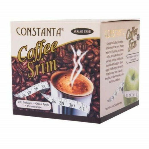 Constanta Coffee Srim - Sugar Free with collagen, Green Apple and Pomegranate