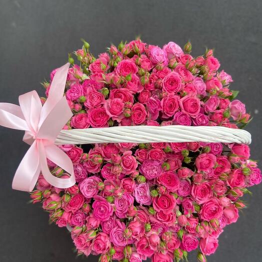 Basket with flowers