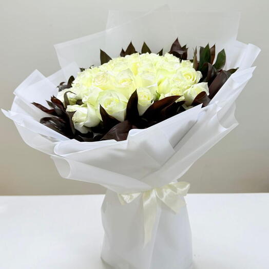 White Roses Bouquet