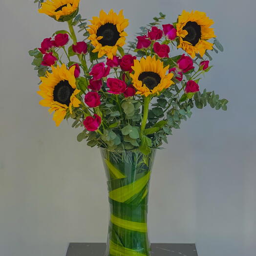 Sunflower Vase