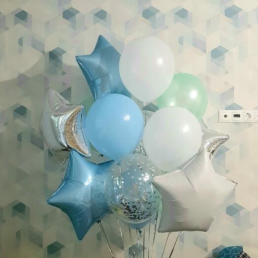 A bouquet of balloons for discharge. It is possible in pink