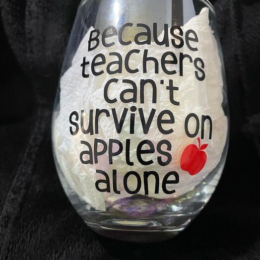 Personalised Teacher Glass