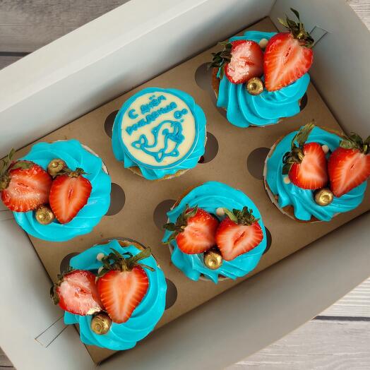 Cupcakes 6pcs "Feliz cumpleaños"
