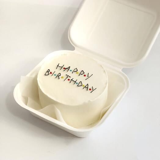 LT0111  Бенто торт «Happy Birthday стильный