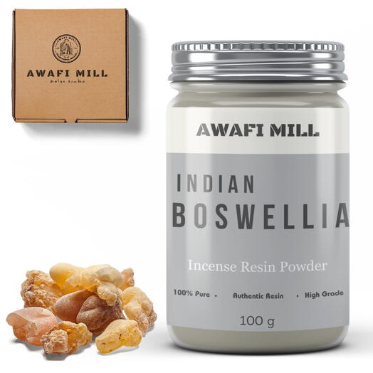 AWAFI MILL Indian Frankincense | Boswellia Powder - Bottle of 100 Gram