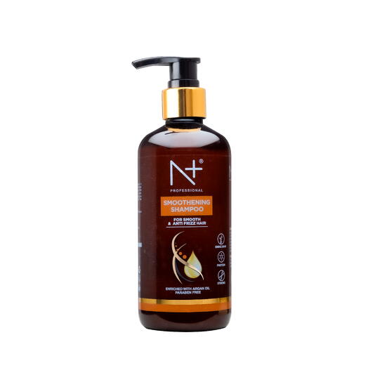 N+ Smoothening Shampoo, For Smooth   Anti Frizz Hair, Enriched with Argan Oil, Paraben Free