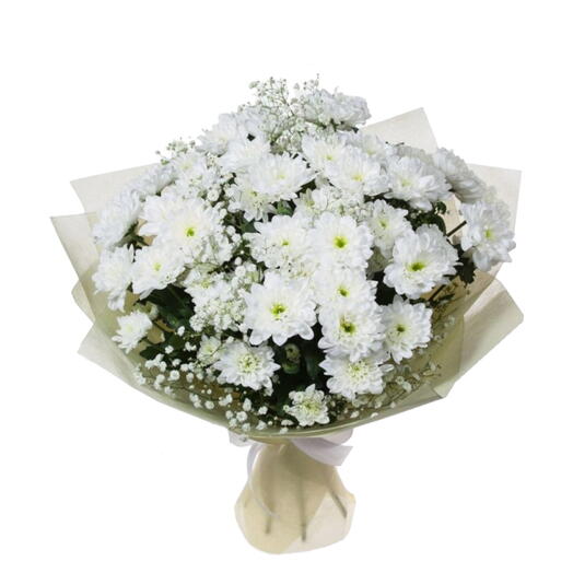 White Chrysanthemums Bouquet