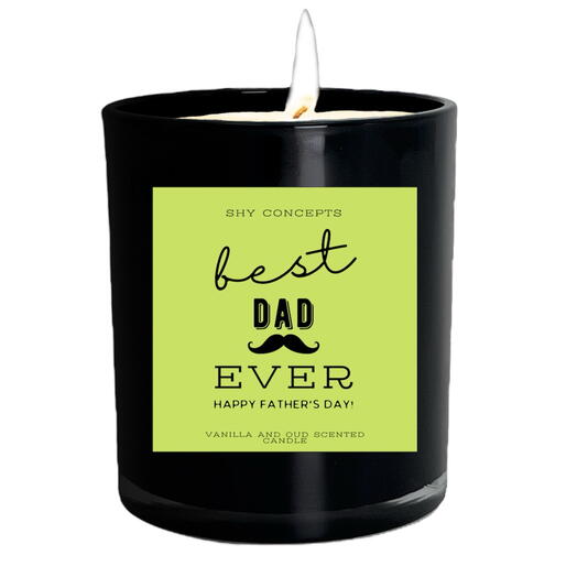 Best Dad Ever - Candle Gift for Him and Fathers