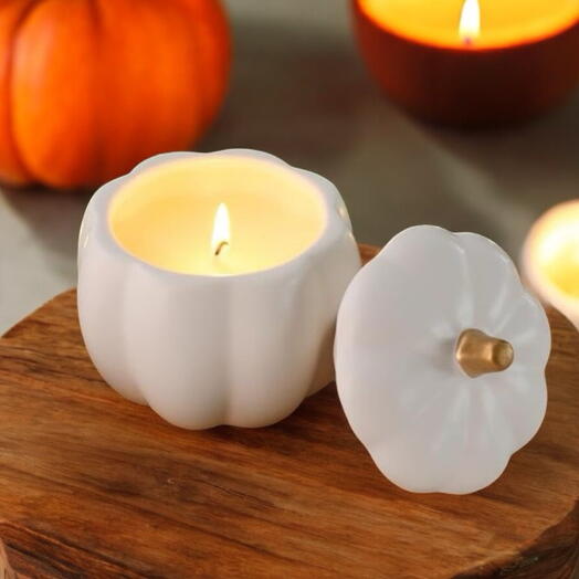 Pumpkin Jar Candle - Vanilla Scented Autumn / Fall Candle