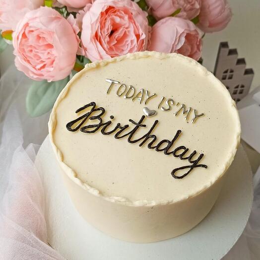 Торт 1кг ко Дню Рождения «happy birthday