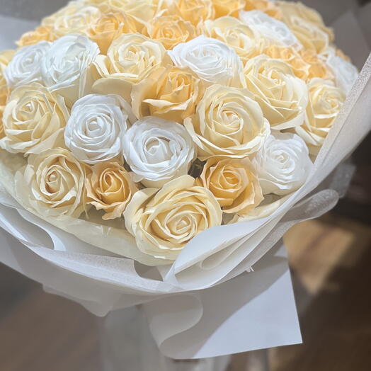 Ivory Mix Soap Rose Boquet