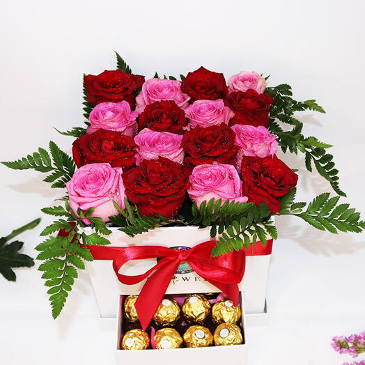 Red N Pink In Chocolate Box