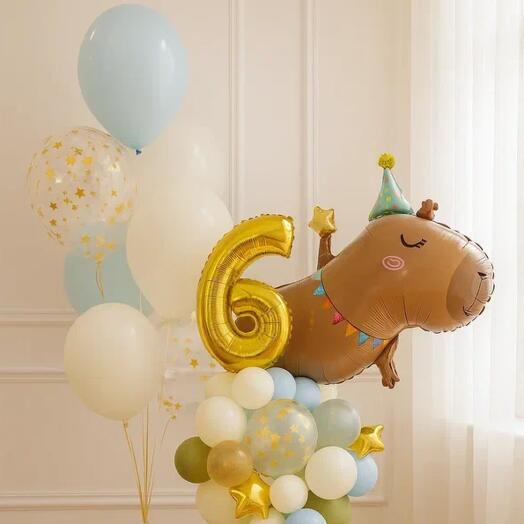 Набор шаров "Веселая капибара"