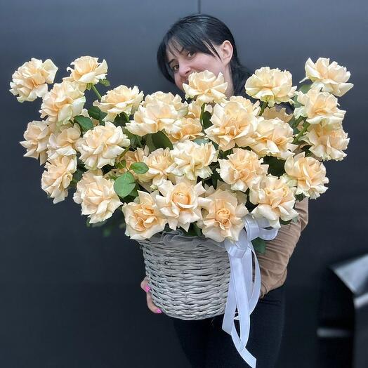 Корзина с цветами пинч
